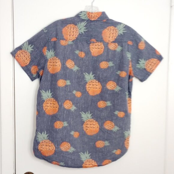 Urban Pipeline Cotton Tropical Pineapple Men's Shirt - Picture 6 of 7